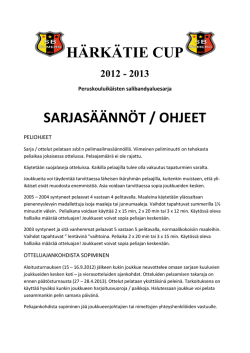 HT-Cup sarjasäännöt