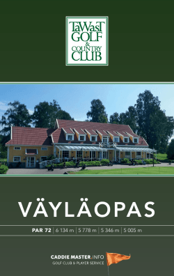 VÄYLÄOPAS - Caddiemaster.info