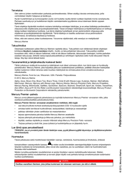 Perämoottorien ohjaaminen ohjaussauvalla
