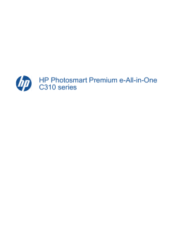 1 HP Photosmart Premium e-All-in-One C310 series -ohje