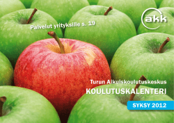 modificationDate=1347429175856;KOULUTUSKaLENTERI - Turun Aikuiskoulutuskeskus