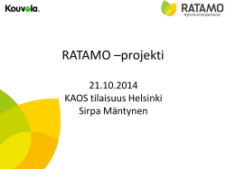 Ratamo projekti KAOS tilaisuus 21.10.2014v0.2