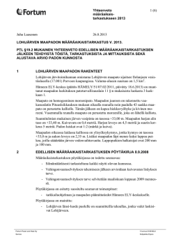 Yhteenveto määräaikais- tarkastukseen 2013 1 (6) Juha