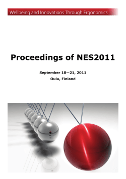 Proceedings of NES2011 pdf