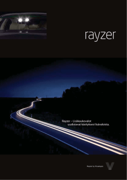 Rayzer – Lisäkaukovalot uudistavat käsityksesi - Fix