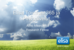 Elisa Pilvipalvelut - EnterpriseCloud yleinen