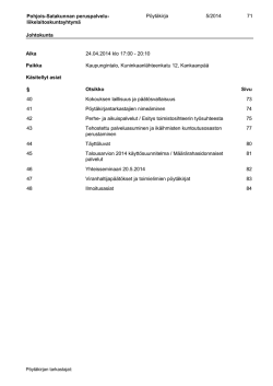 Pöytäkirja PDF-muodossa - Pohjois