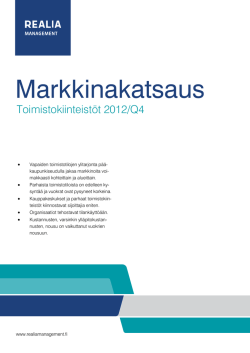 Markkinakatsaus-Toimistot 2012 Q4
