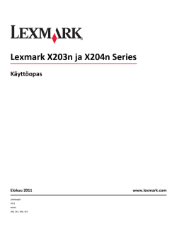 Lexmark X203n ja X204n Series