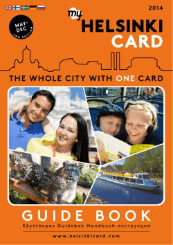 GUIDE BOOK - Helsinki Card