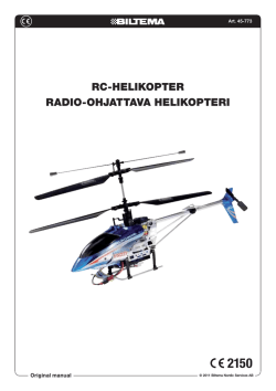 rc-helikopter radio-ohjattava helikopteri