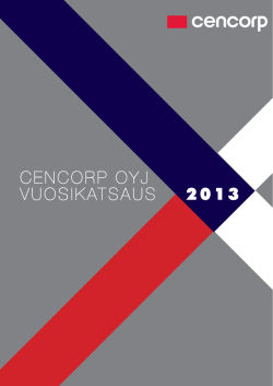 Cencorp Oyj Vuosikatsaus 2013.pdf