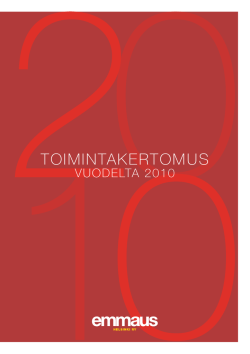 Toimintakertomus 2010