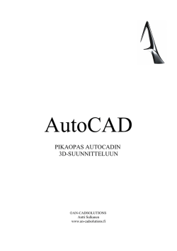 Lataa AutoCAD 3D pikaopas - AN
