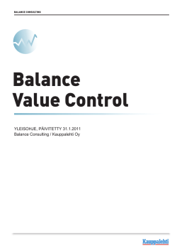 Balance Value control