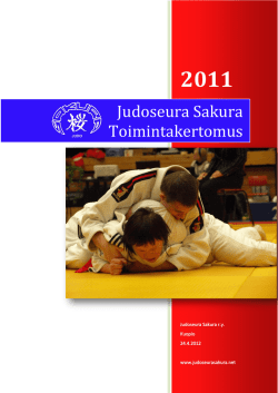1 Esipuhe - Judoseura Sakura