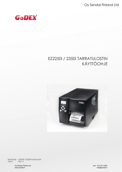 EZ2250i ja EZ2350i - Oy Sendai Finland Ltd