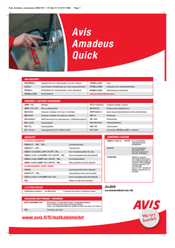 Avis Amadeus Quick