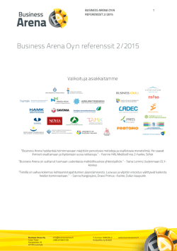 Reffalistamme - Business Arena Oy