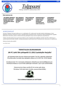 iTulppaani 22012.pdf - Keski-Suomen Kehitysvammaisten tuki ry