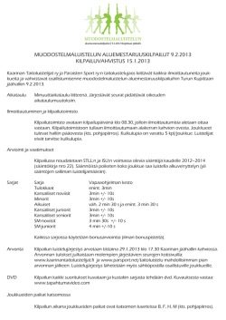 muodostelmaluistelun aluemestaruuskilpailut 9.2.2013