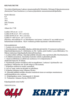 Lataa kutsu (pdf) - Helsingin Kilparatsastusseura ry