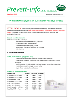 Prevett-info helmikuu 2013