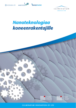 Nanoteknologiaa koneenrakentajille (in Finnish, pdf