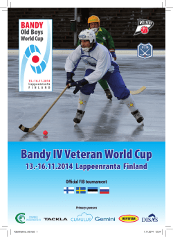 Bandy IV Veteran World Cup