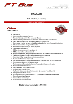INVA TAKSI Fiat Ducato (AV.3450/H2) Hinta - Fix