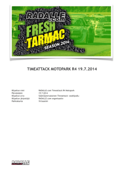 TIMEATTACK MOTOPARK R4 19.7.2014