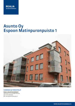 Asunto Oy Espoon Matinpuronpuisto 1
