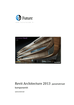Revit Architecture 2013 parametriset komponentit