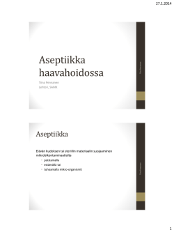 Aseptiikka haavahoidossa_TP27.1.2014