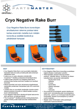 Cryo Negative Rake Burr
