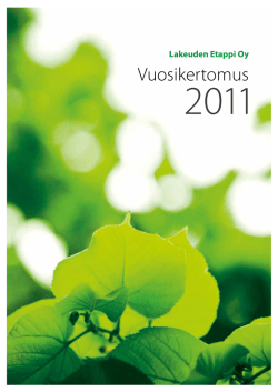 2011 Vuosikertomus pdf 1099 Kb