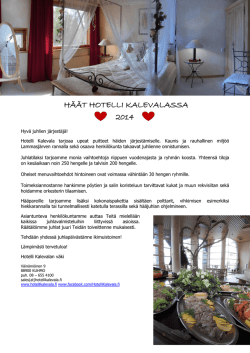 HÄÄT HOTELLI KALEVALASSA 2014