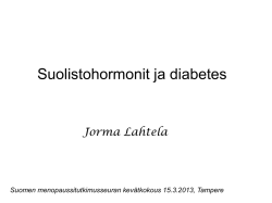 Jorma Lahtela - Suomen Menopaussitutkimusseura