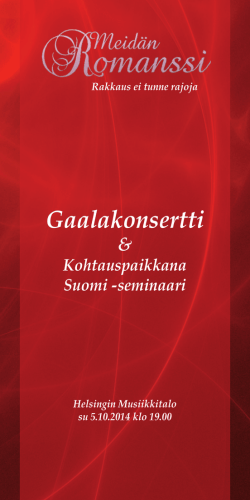 Gaalakonsertti - WordPress.com