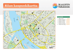 Riian kaupunkikartta - Ikaalisten Matkatoimisto