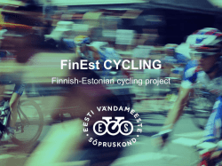 FinEst CYCLING - Eesti Vändameeste Sõpruskond
