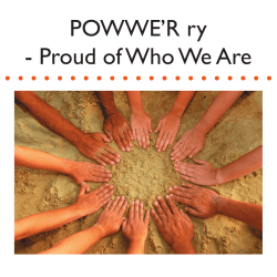 POWWE`R ry - Proud of Who We Are