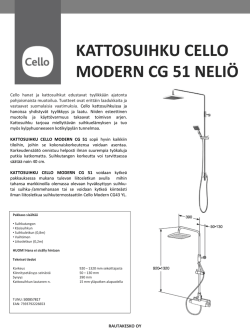 Tuotekortti Cello Modern CG 51 ja CG 50