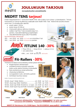 MEDFIT TENS tarjous! FITLINE 140 -30% Fit-Rollers -30%
