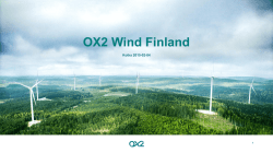OX2 Wind Finland