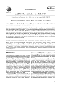 BALTICA Volume 25 Number 1 June 2012 : 45–56