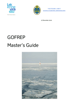GOFREP Master`s Guide
