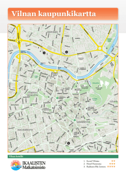 Vilnan kaupunkikartta - Ikaalisten Matkatoimisto
