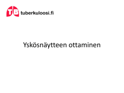 Yskösnäytteen ottaminen 8 sivua (pdf)