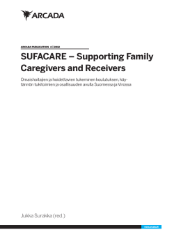 SUFACARE – Supporting Family Caregivers and Receivers